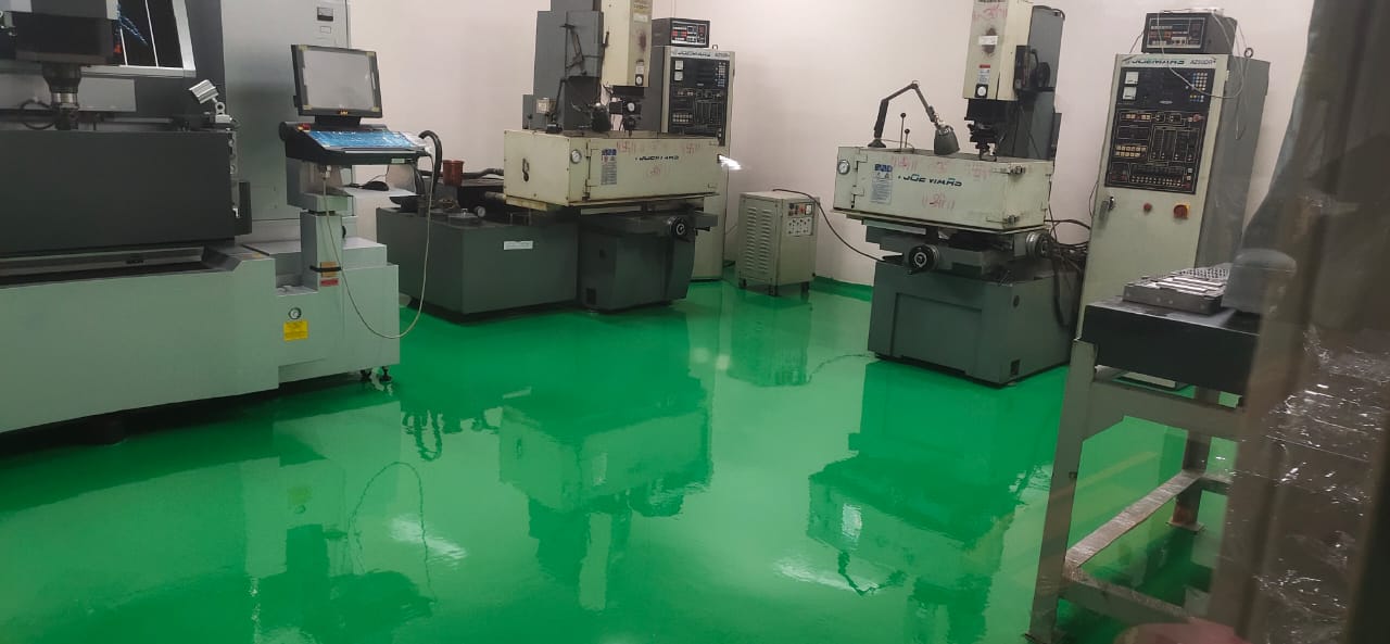 Green Epoxy Industrial Flooring